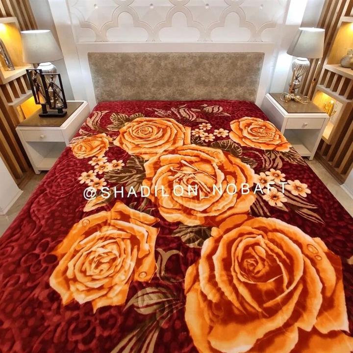 پتو شادیلون دونفره گلبن طرح صادراتی